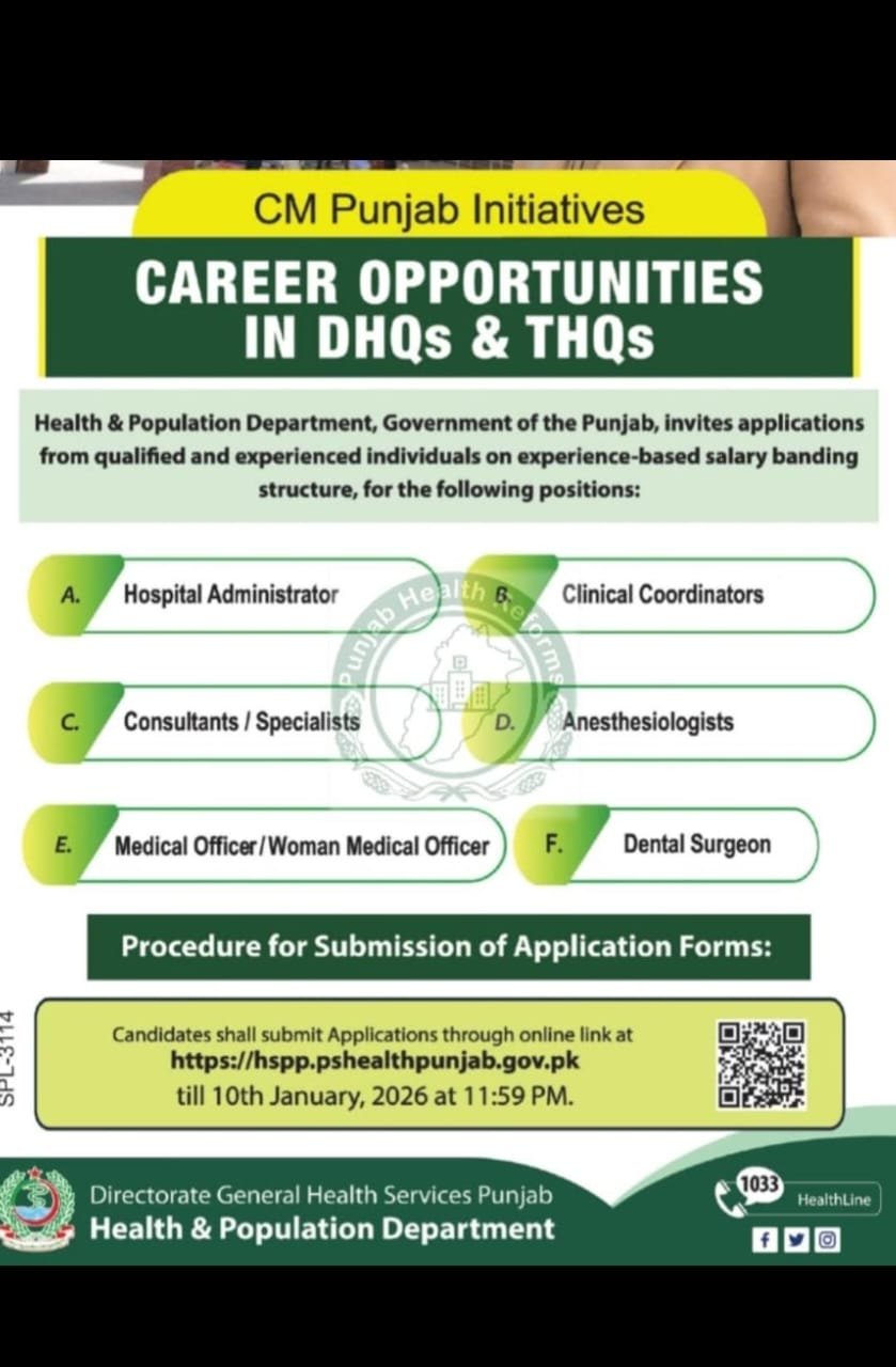Exciting Career Opportunities: Apply for Health & Population Department Punjab Jobs 2026
