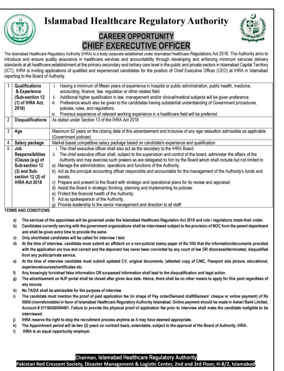 Elite Career Opportunity: IHRA CEO Recruitment 2026