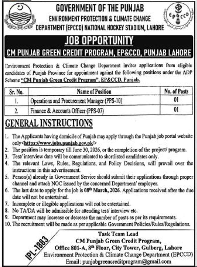 Unlocking Green Careers: Apply for Elite CM Punjab Green Credit Program Jobs 2026